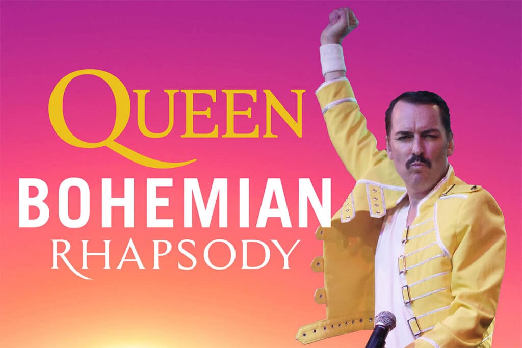 Queen Bohemian Rhapsody at the Moncrieff Entertainment Centre Saturday 22 August 2026.