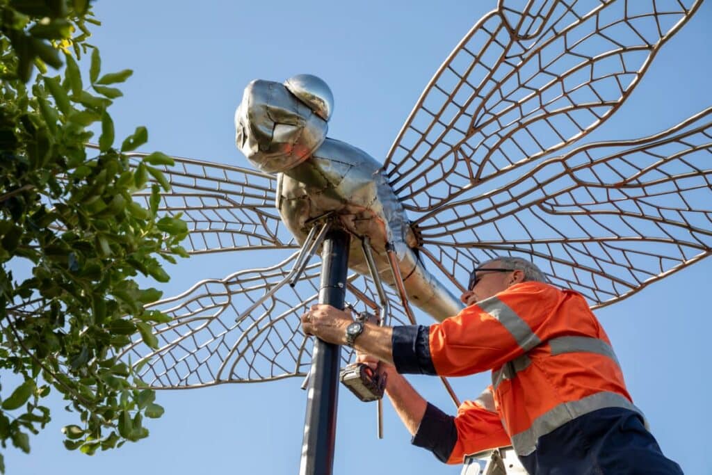 Kevin Dekker public art dragonfly
