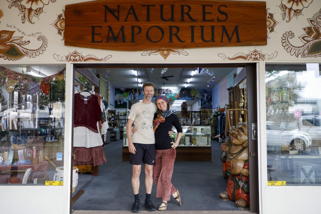 Nature's Emporium owners Chris and Tina Dimes.