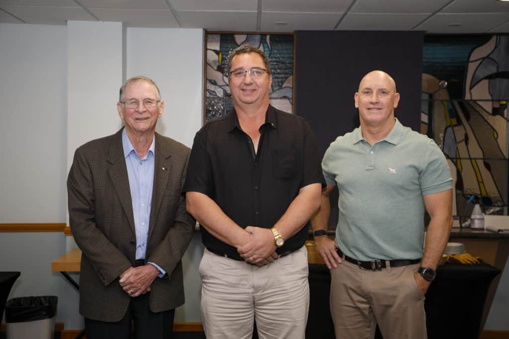 Terence Doherty AM, Luke Harding OAM and Craig Holden OAM.