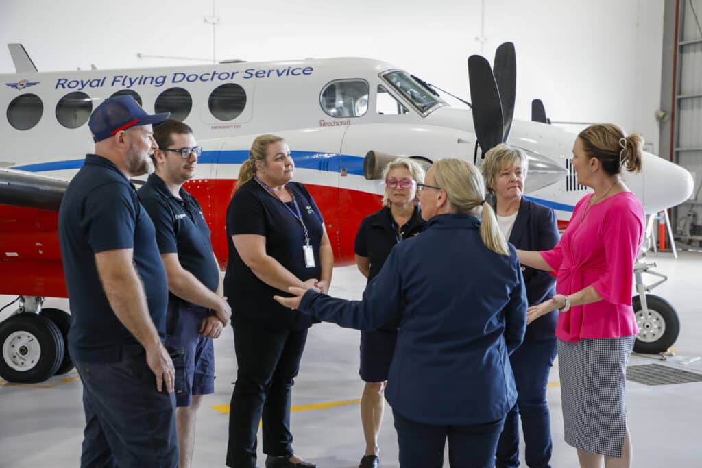 Luke, Cav, Robyn, Shannon, Mayor Helen Blackburn, Cr Deb Keslake and Fenella.
