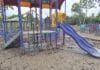 Flood-damaged playgrounds moving closer to reopening Playground at The Heritage Hub (Lake Ellen).