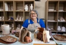 Creative career emerges from the clay Anita Goldspink RADF workshop career