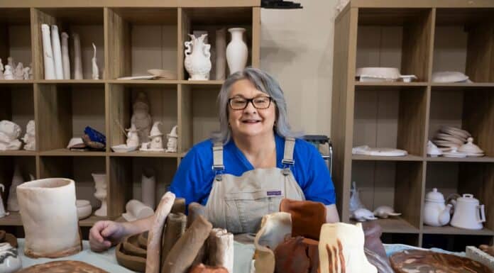 Creative career emerges from the clay Anita Goldspink RADF workshop career