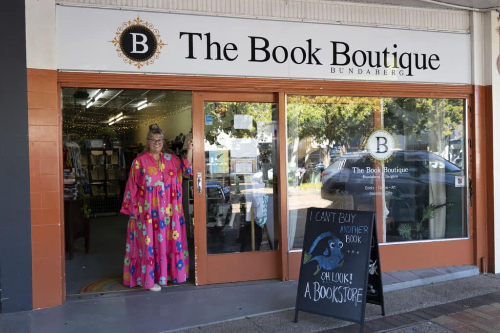 The Book Boutique located at 55c Bourbong Street, Bundaberg Central.