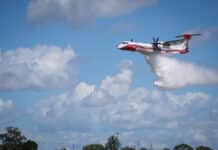Large Air Tanker arrives at Bundaberg Airport