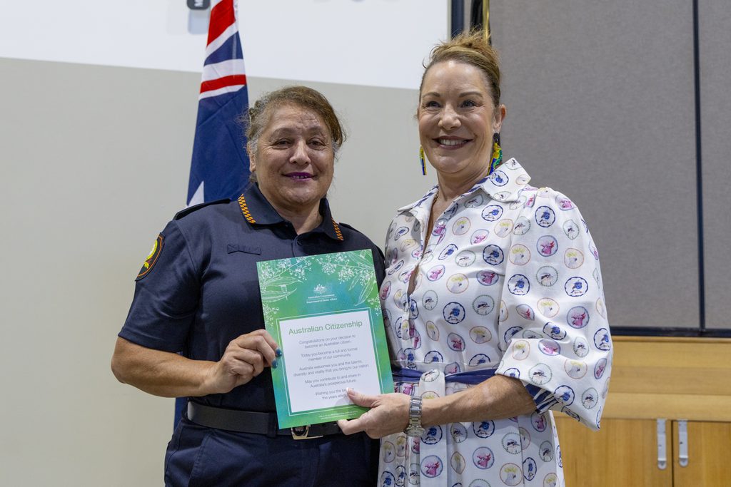 Cheryl Paranihi citizenship ceremony