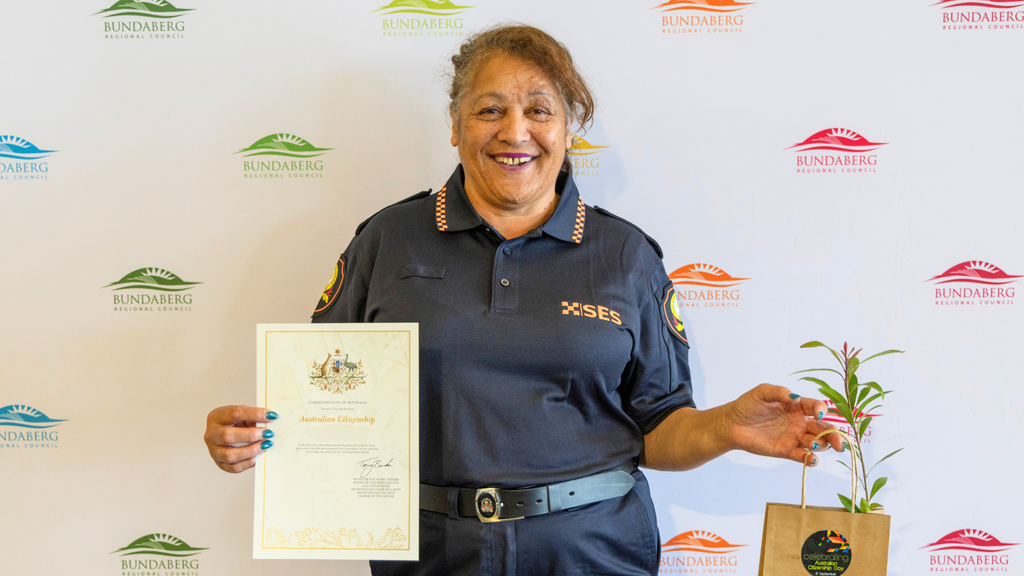 Cheryl Paranihi at the Citizenship Ceremony