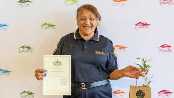 Citizenship a proud milestone for Cheryl Cheryl Paranihi at the Citizenship Ceremony