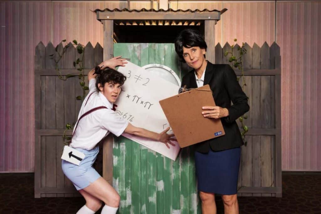 The Outhouse, a two-woman show starring Phoebe Manning and Sarah Whitehead.