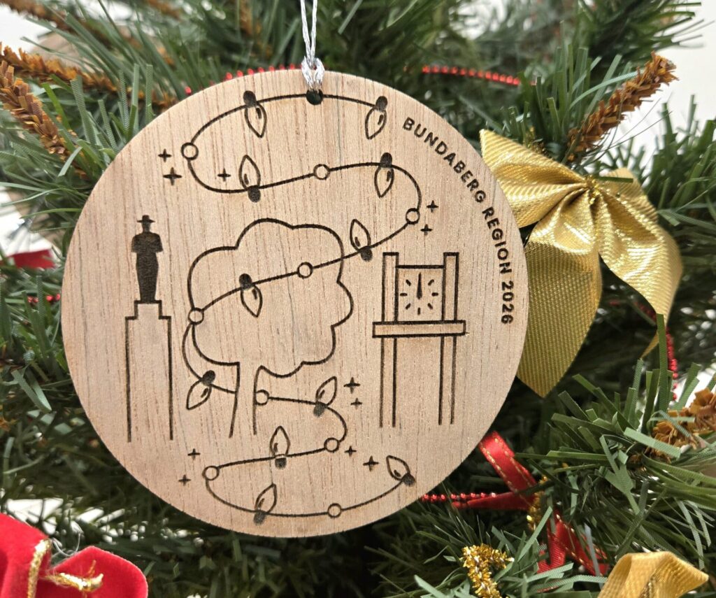 Mayor's Christmas Appeal baubles - Gin Gin design.