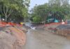 Rain impacts construction projects across region