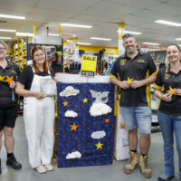 Paint Gin Gin REaD - Gin Gin Hardware - Rachael, Chelsea, Daniel and Amanda